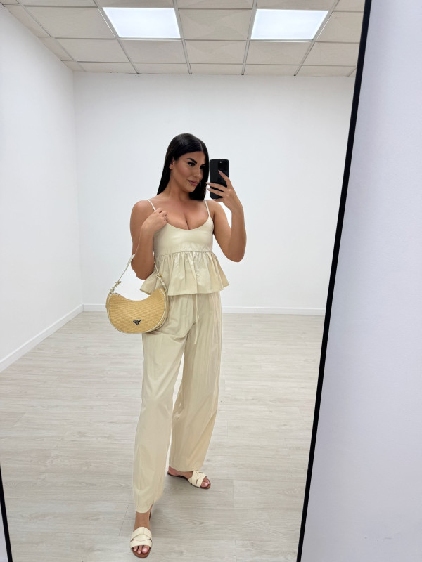 CONJUNTO PARACHUTE BEIGE